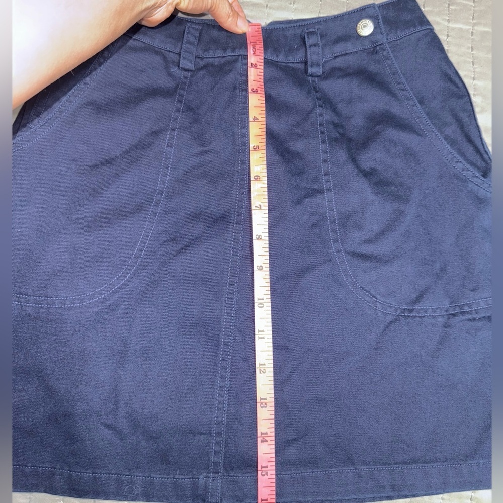 vintage Lauren Ralph Lauren navy blue mini skirt size 2 NWOT - Picture 7 of 8